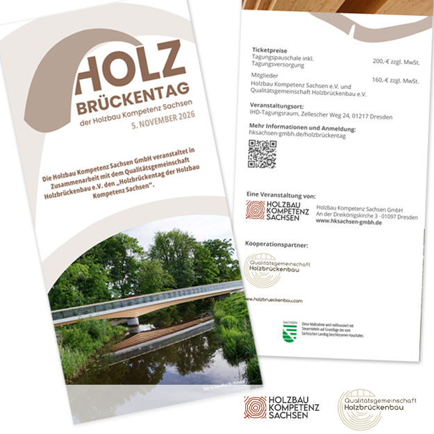 Flyer Holzbrückenbautag Dresden
